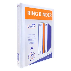 Digital Loose Leaf 4-Ring Binder 6 cm White A4