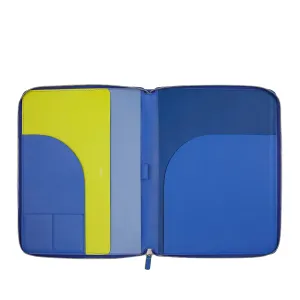 DUDU CABLE CABLE A4 leather in leather holder office tag Multicolor ipad tablet taps with zip