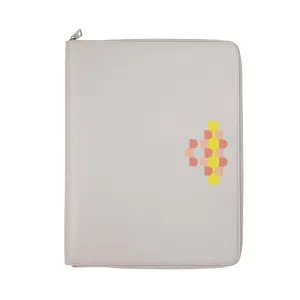 DUDU CABLE CABLE A4 leather in leather holder office tag Multicolor ipad tablet taps with zip