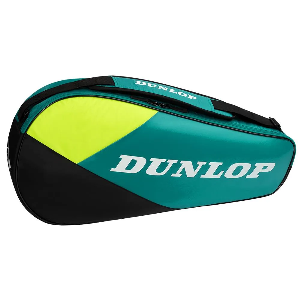 Dunlop SX Club 3 Racquet Bag - Teal/Yellow