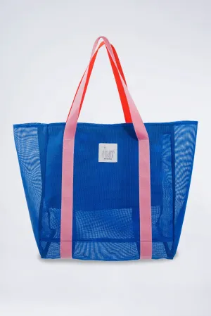 Electric Blue Summer   Winter Tote