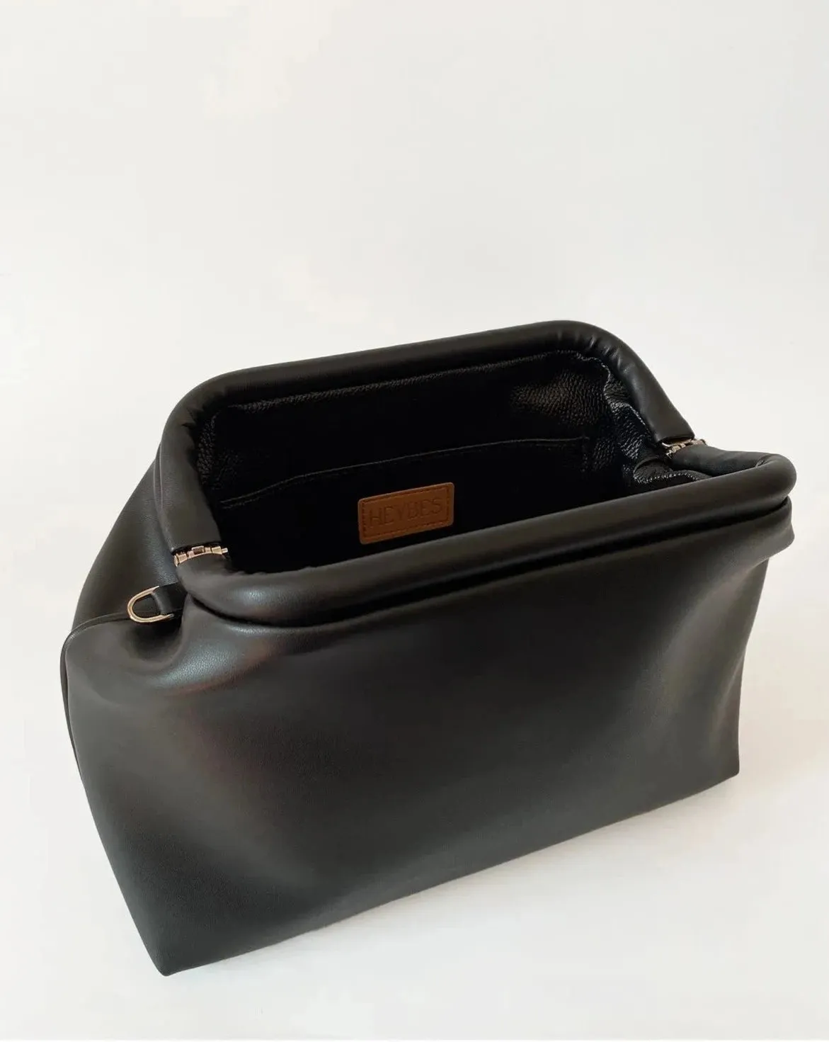Elegant Black Faux Leather Handbag - Versatile Design with Removable Handle