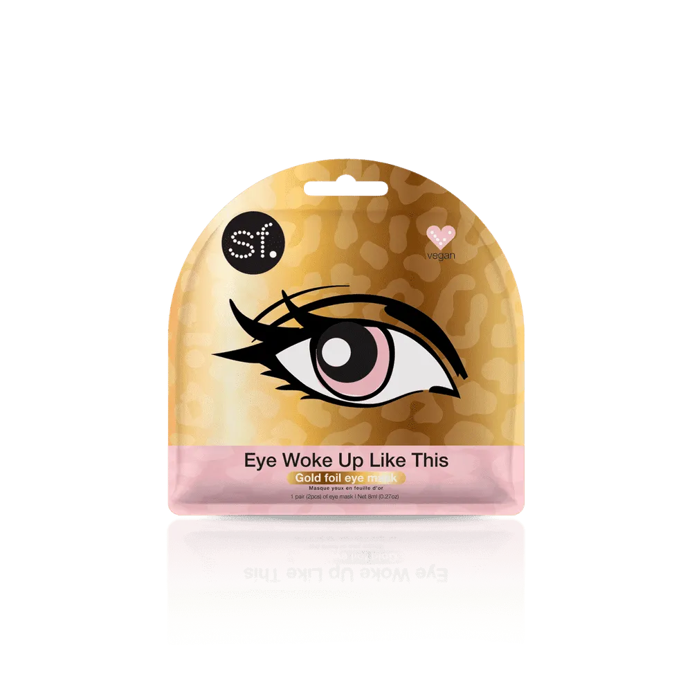 Eye Woke Up Like This - Gold Foil Eye Mask (1 Pcs)