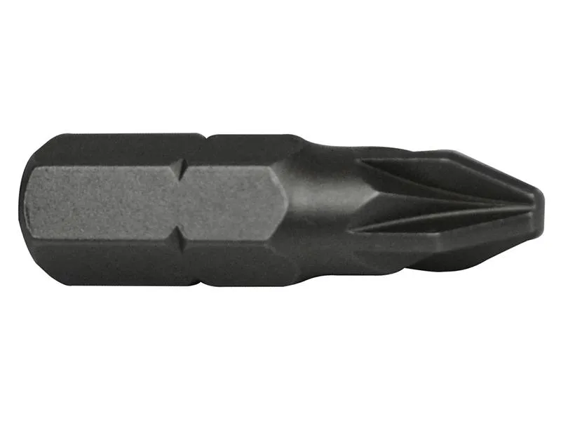 Faithfull Pozi S2 Grade Steel Screwdriver Bits Pz1 X 25Mm (Pack 3)