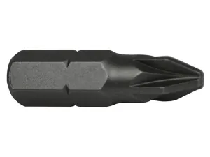 Faithfull Pozi S2 Grade Steel Screwdriver Bits Pz1 X 25Mm (Pack 3)