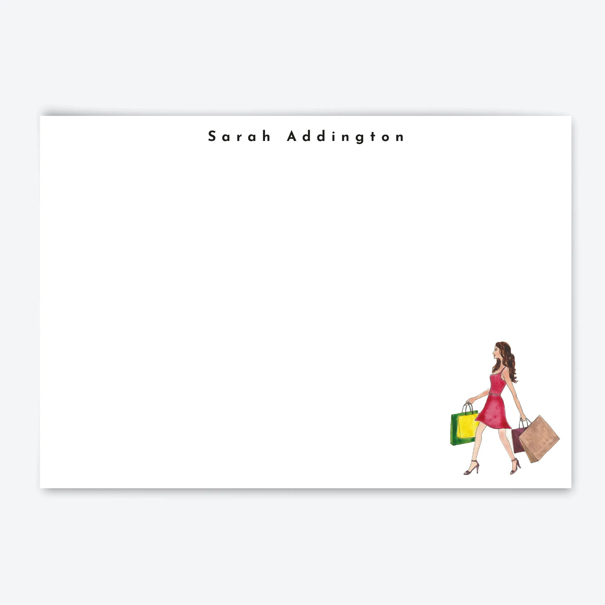 Flat Notecard Set Charlotte Collection