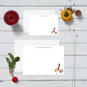 Flat Notecard Set Charlotte Collection