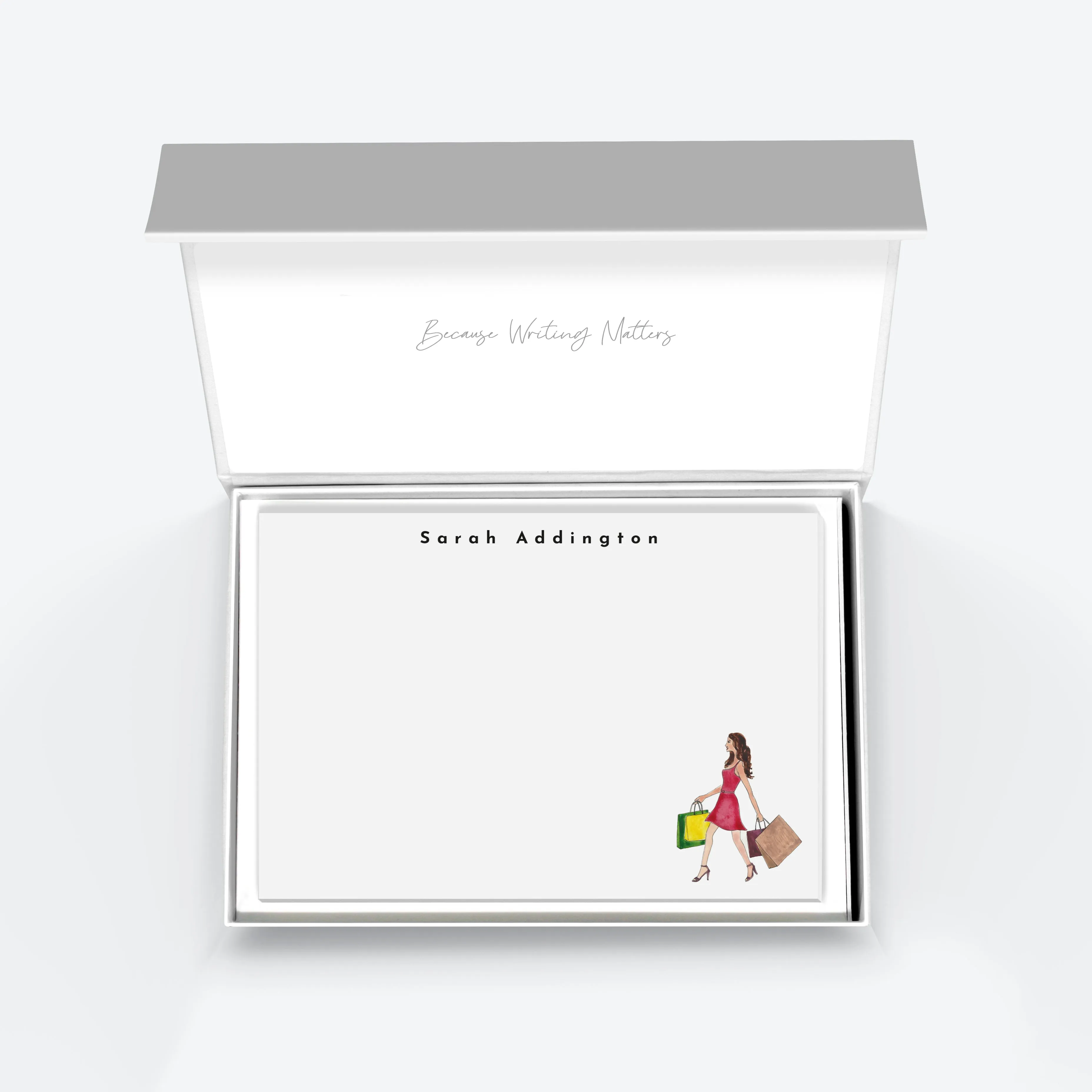 Flat Notecard Set Charlotte Collection