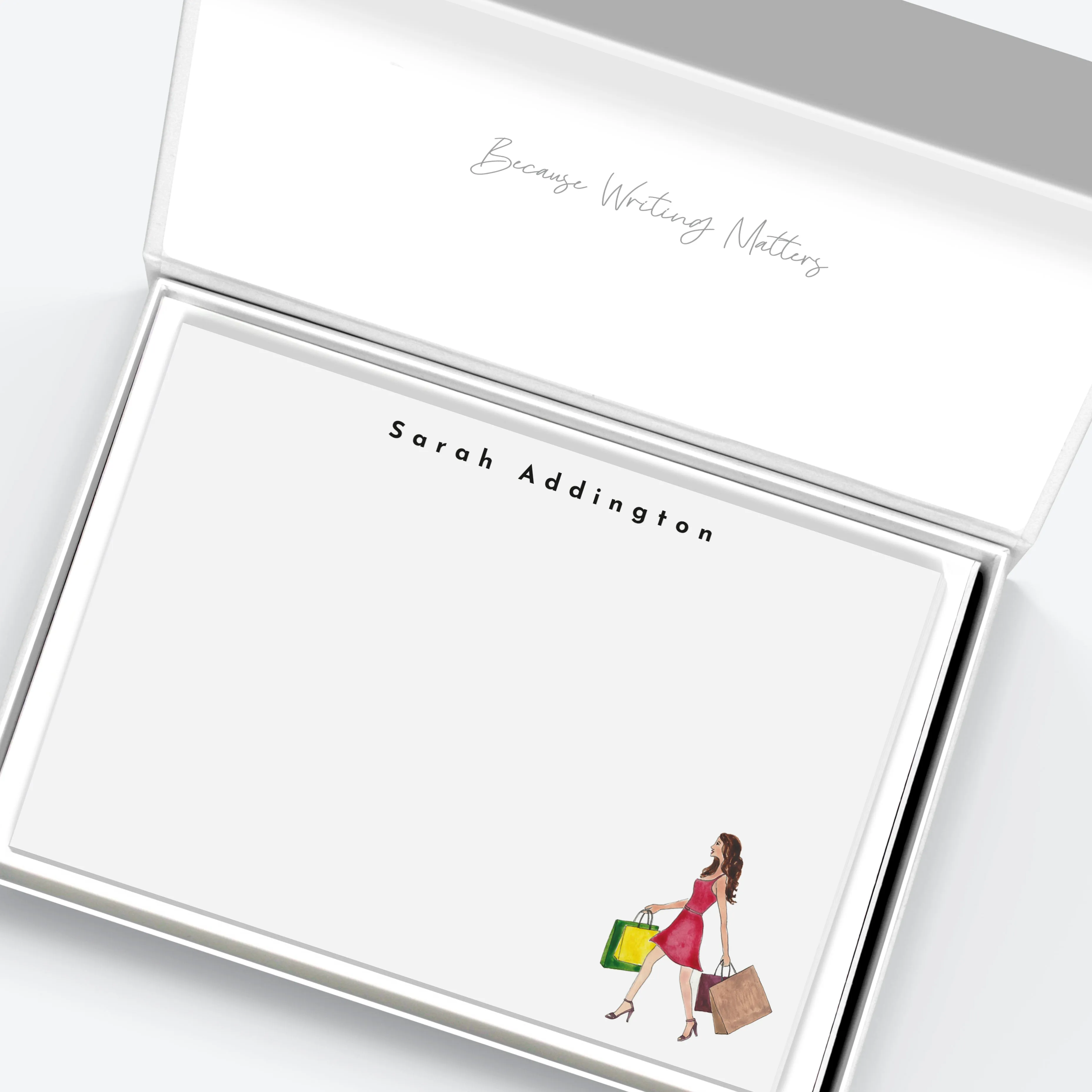 Flat Notecard Set Charlotte Collection