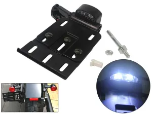 Folding Side Mount License Plate Bracket Holder for Harley XL Sportster 883 1200