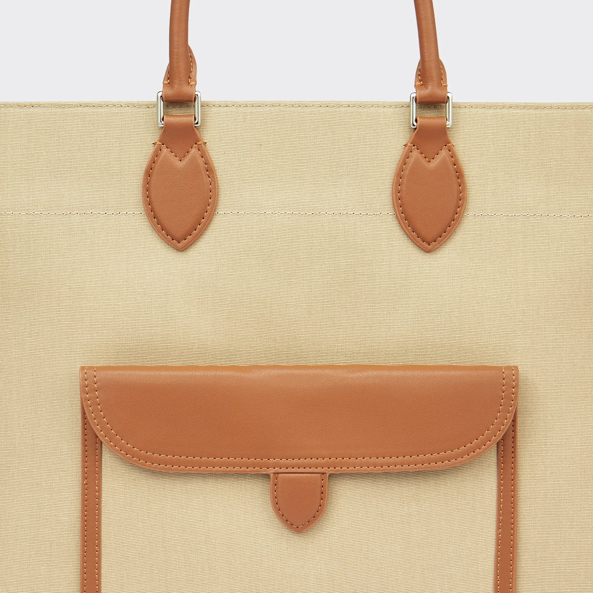 Gabriel Large Canvas Tote - Khaki