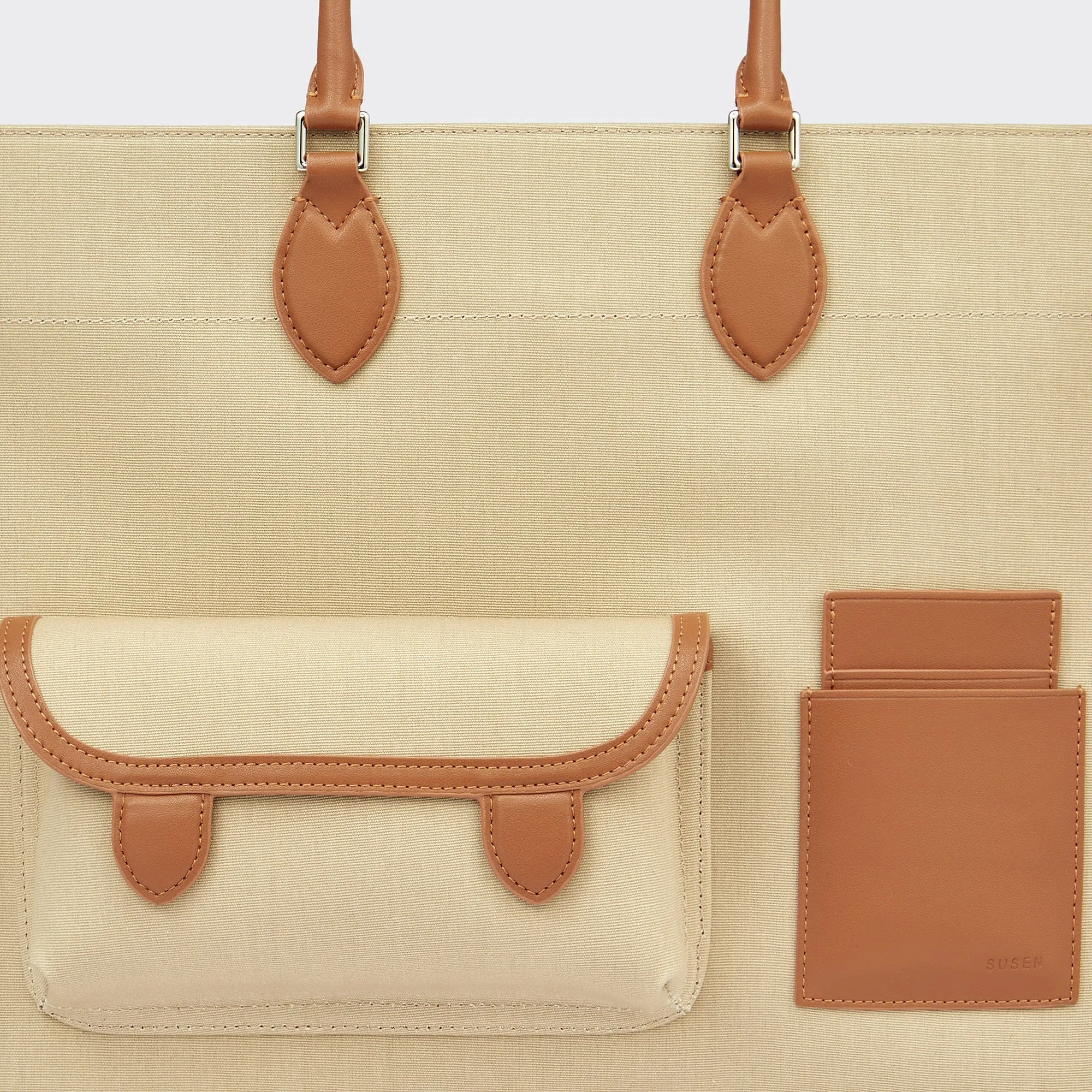 Gabriel Large Canvas Tote - Khaki