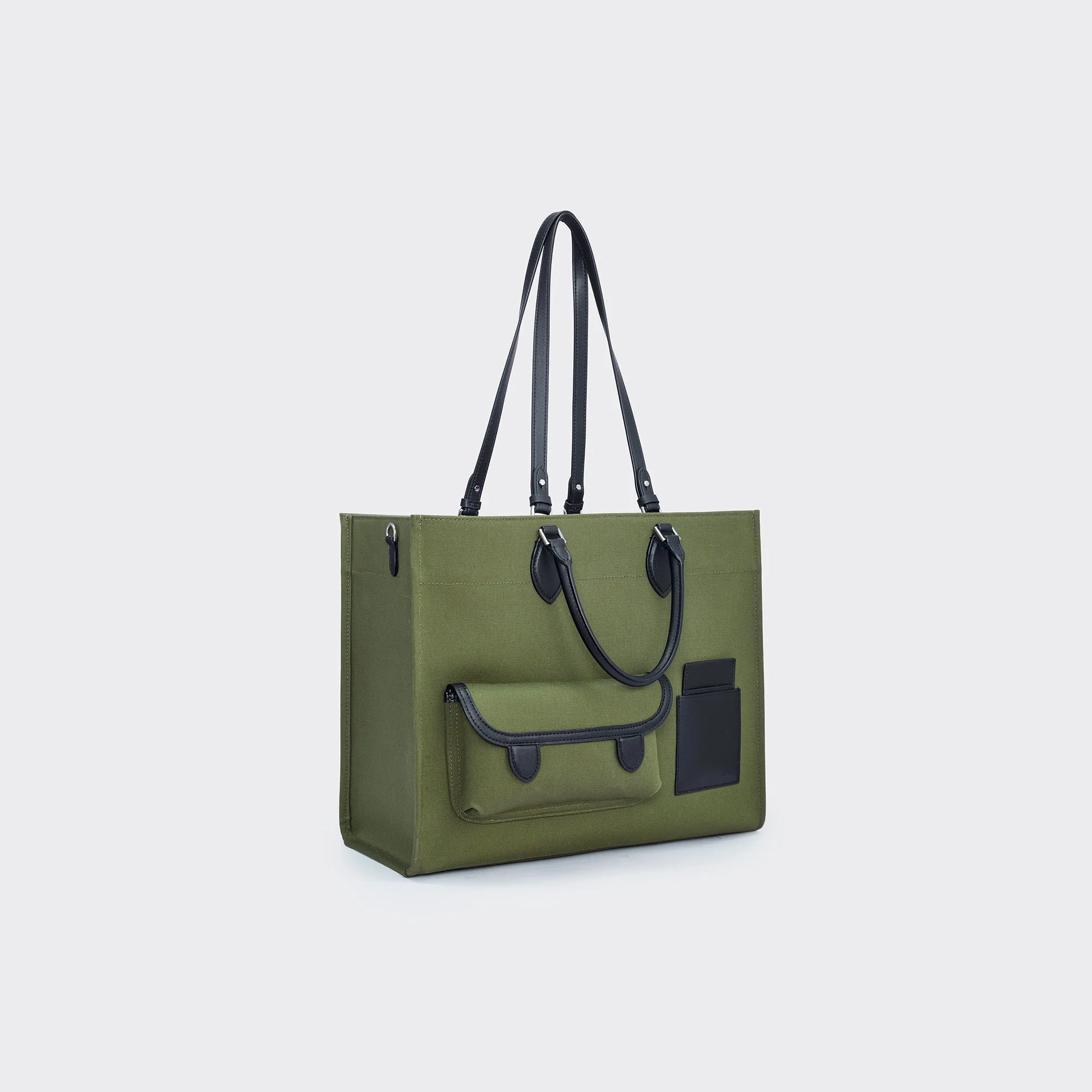 Gabriel Large Canvas Tote - Military green