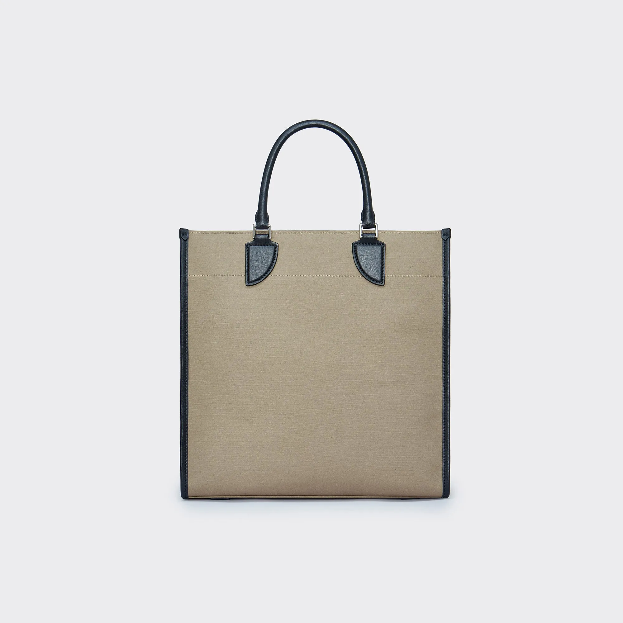 Gabriel Vertical Edition Small Size Canvas Tote- Mocha