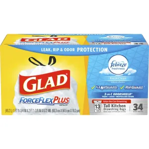Glad ForceFlex 13 Gallon Tall Trash Bags