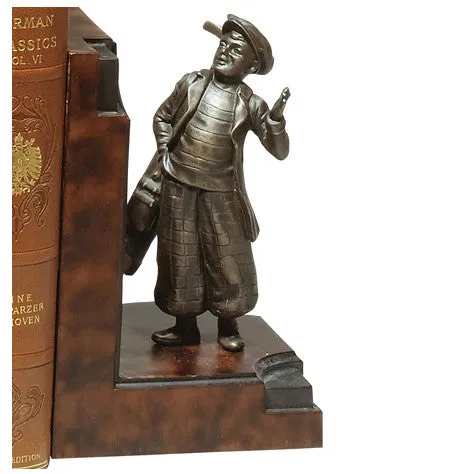 Golfer & Caddy Bookends
