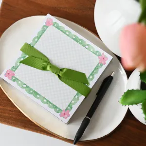 Green Scallop Notepad