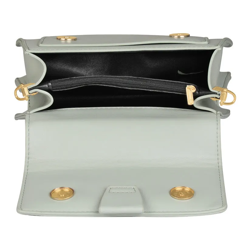 Green Tiffany Tote Bag With Chain Sling