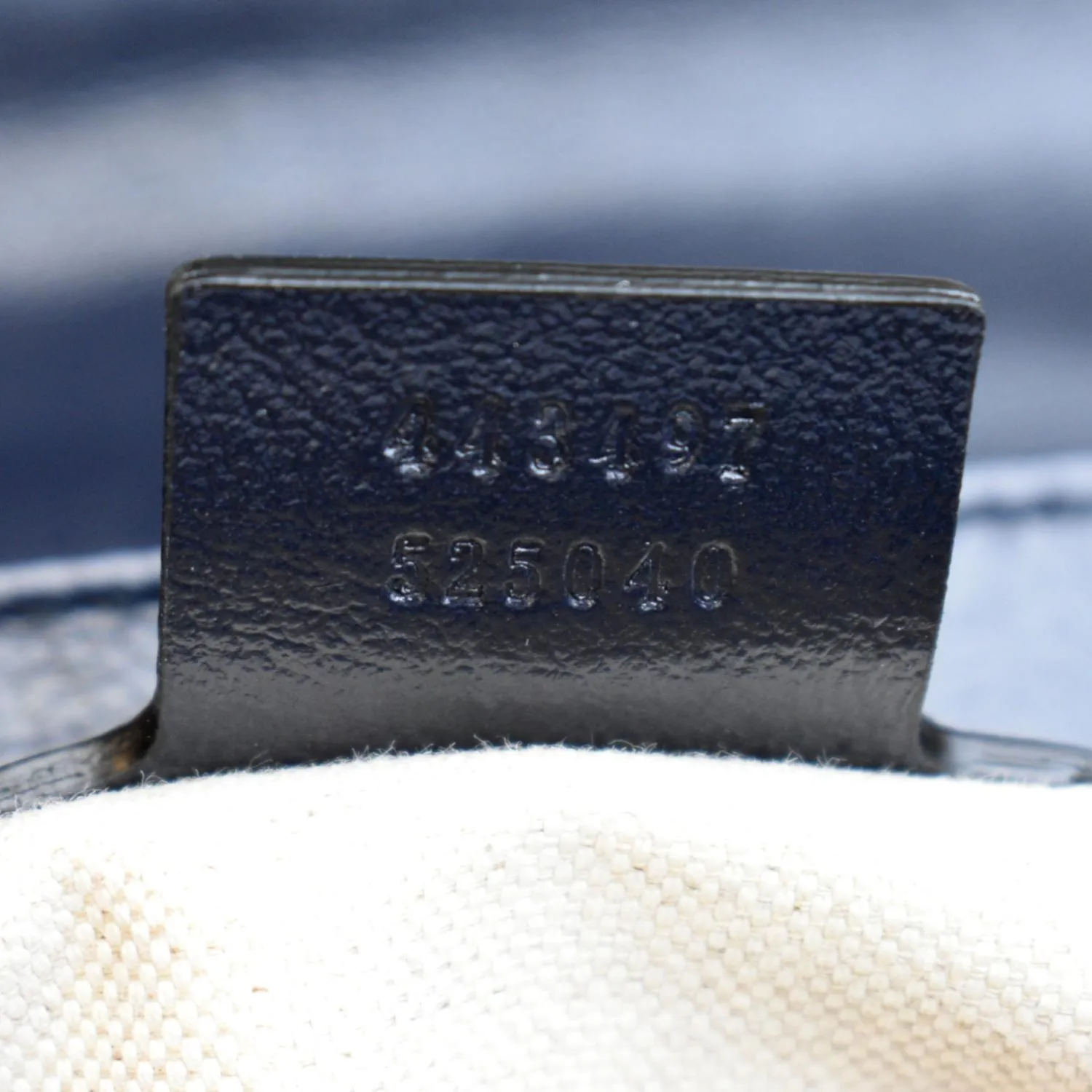 GUCCI GG Marmont Canvas Leather Crossbody Bag Blue 443497