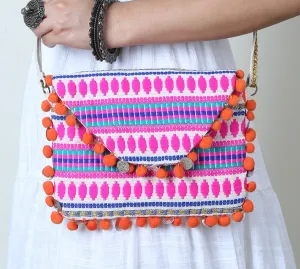 Gulabo - Multicolor Cotton Sling Bag for Women