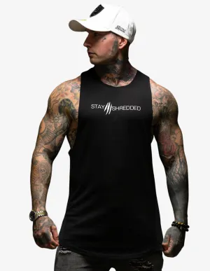 Gym Muscle Tank Black / White