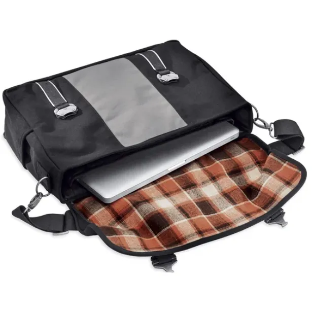 Harley-Davidson® HDMC Messenger Bag - Black/Silver