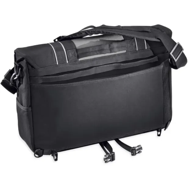Harley-Davidson® HDMC Messenger Bag - Black/Silver