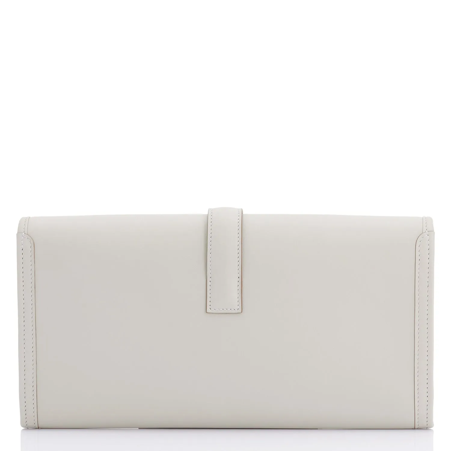 Hermes Gris Perle ige Elan Clutch 29cm