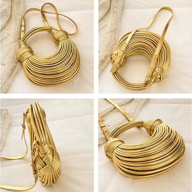 Hobo Noodle Bags Rope Knotted
