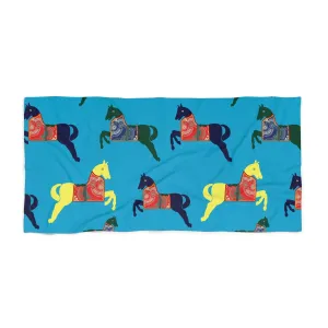 Horses in the Ocean Beach Towel