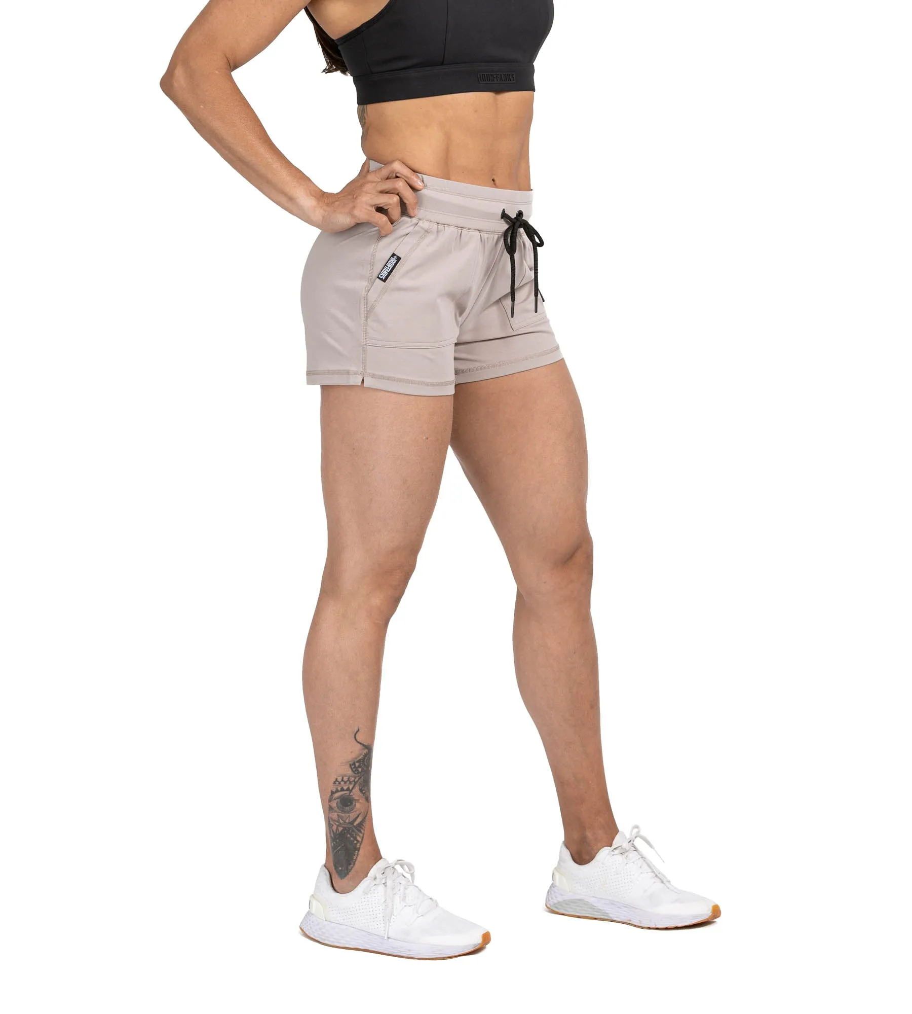 Impact Gym Shorts II - Bone