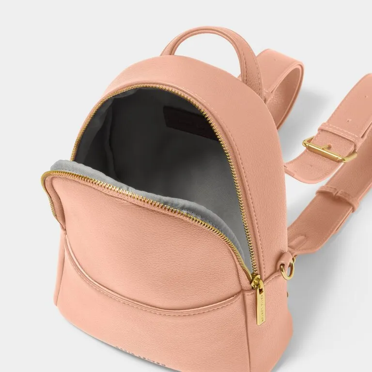 Katie Loxton Mika Small Backpack in Peony Blush