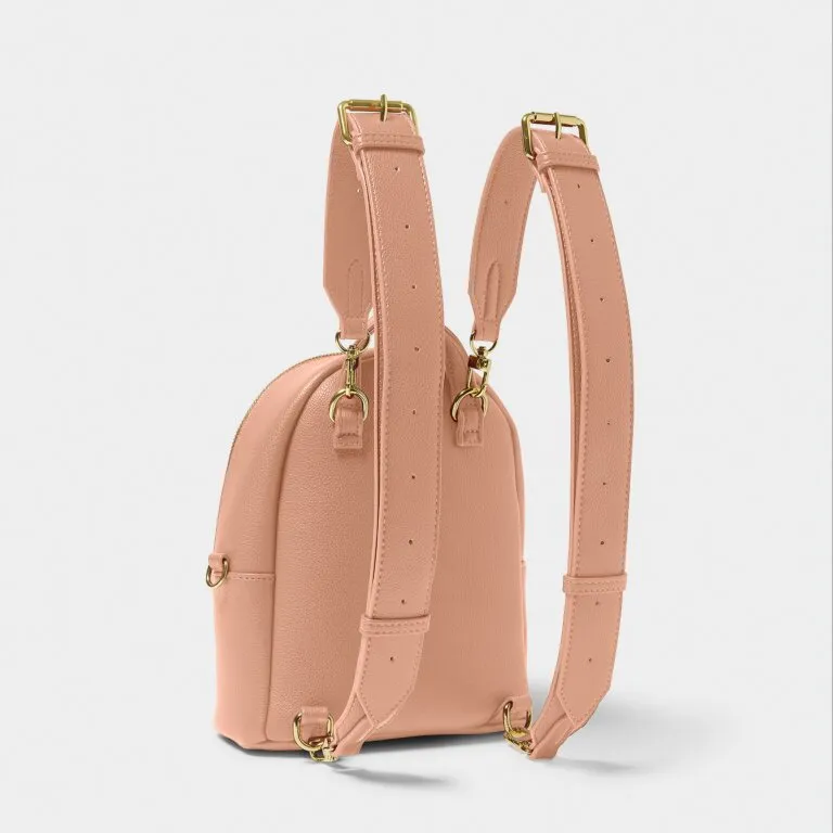 Katie Loxton Mika Small Backpack in Peony Blush