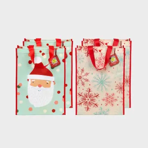 Large Holiday Bundle | Reusable Gift Bag   QR Greeting Card | 4 Pieces