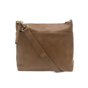 Layla Top Zip Crossbody Bag in Fawn