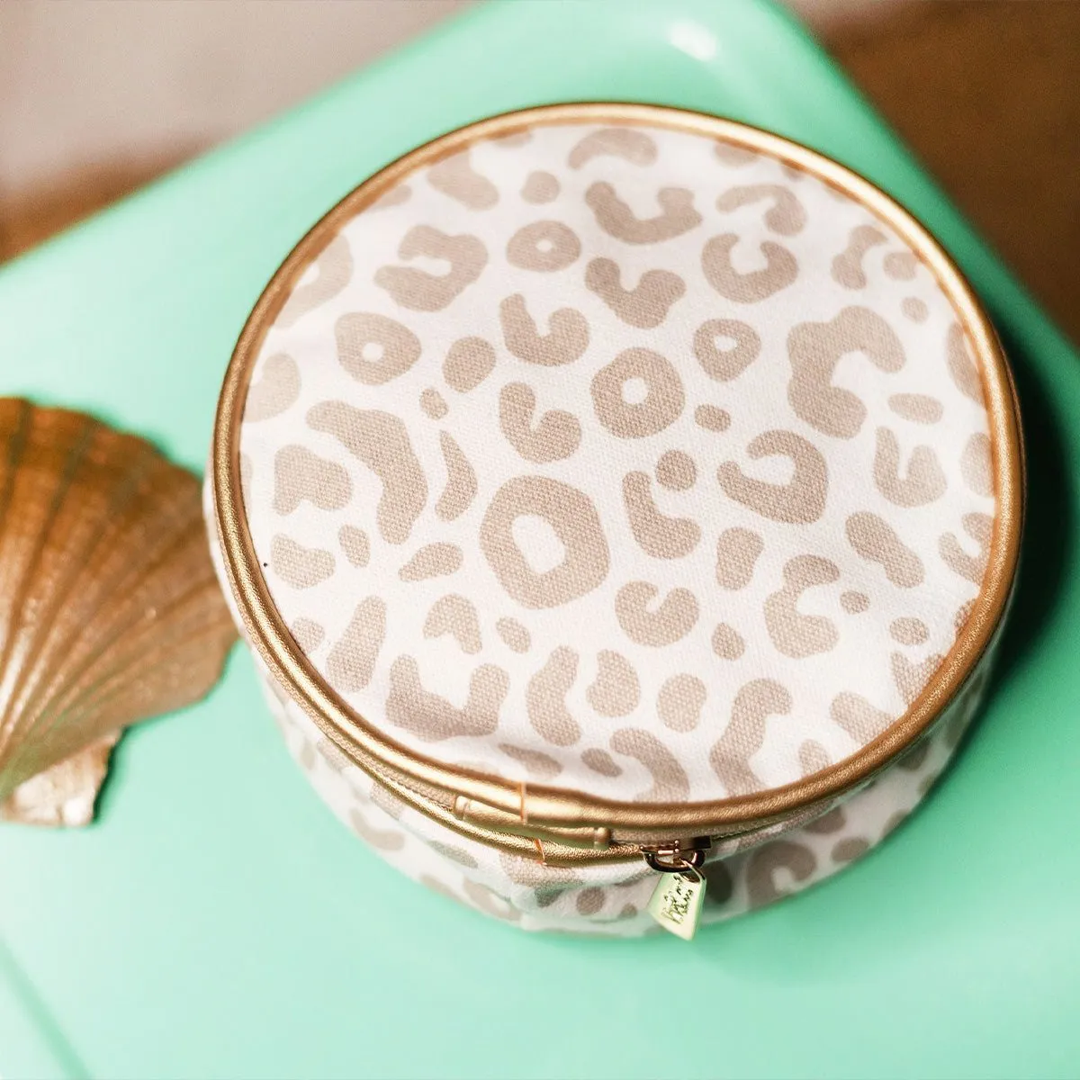 Light Leopard Jewelry Case