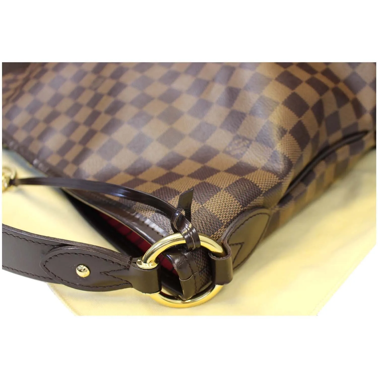 LOUIS VUITTON Delightful MM NM Damier Ebene Hobo Shoulder Bag