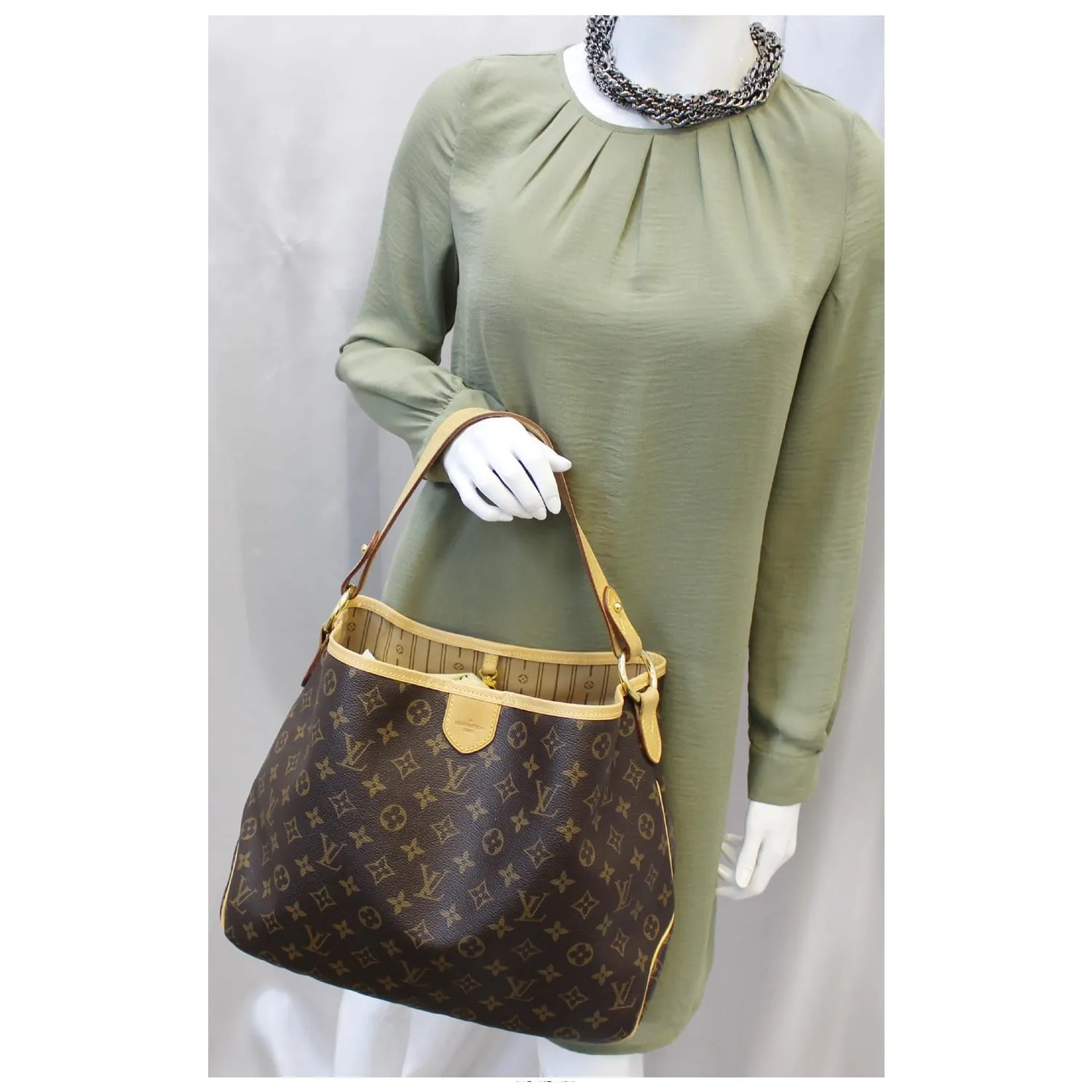 LOUIS VUITTON Delightful PM Monogram Canvas Shoulder Hobo Bag