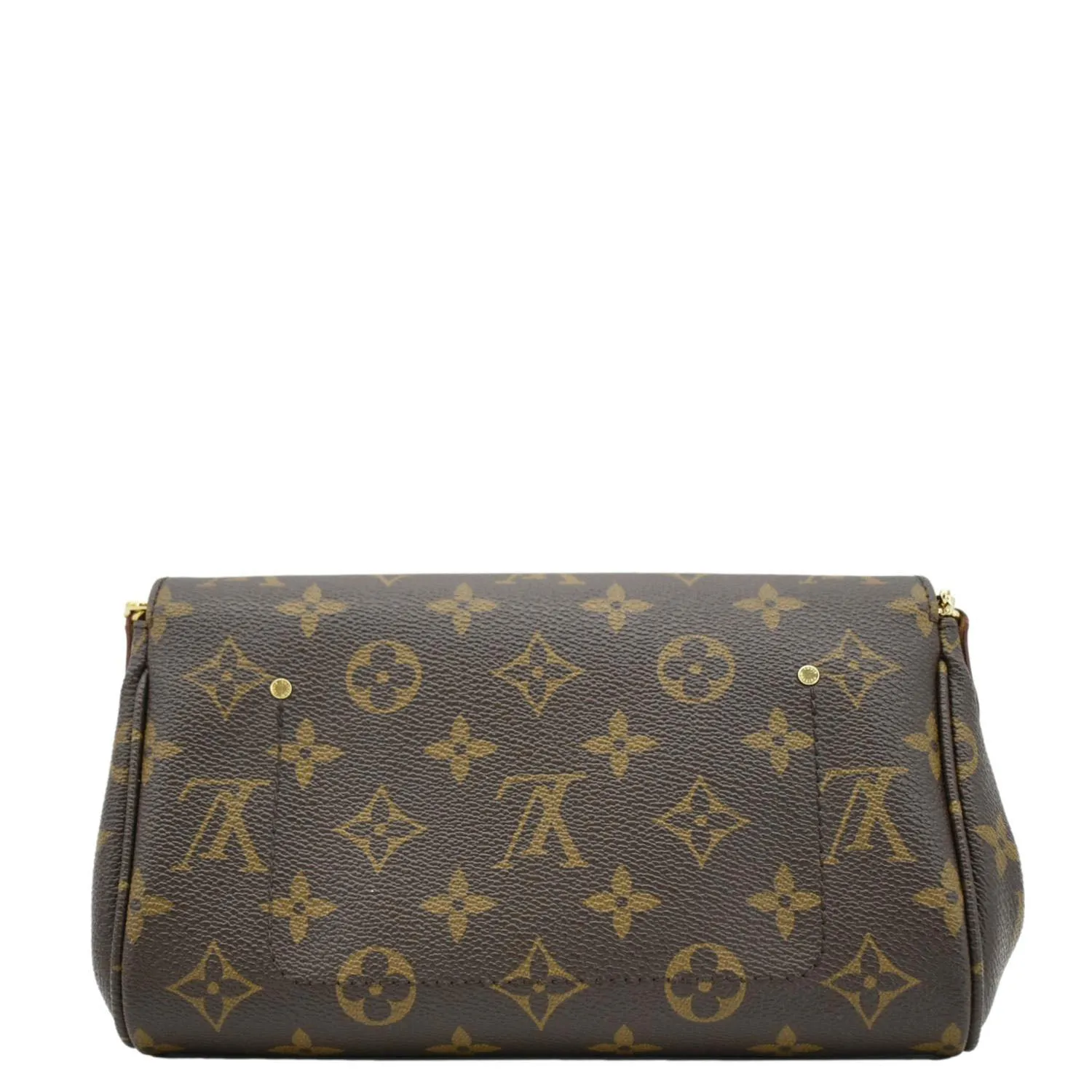 LOUIS VUITTON Favorite PM Monogram Canvas Shoulder Bag Brown
