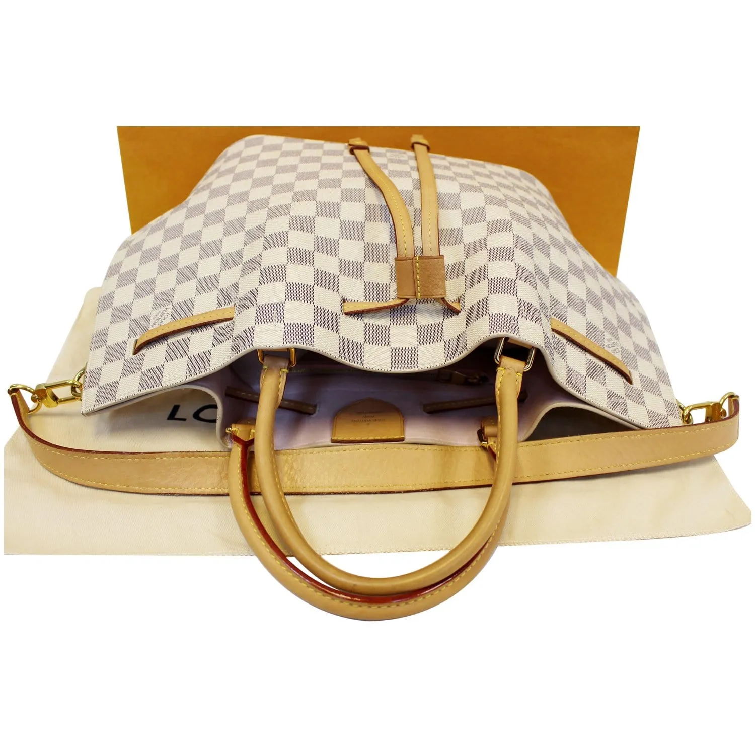 LOUIS VUITTON Girolata Damier Azur Shoulder Bag