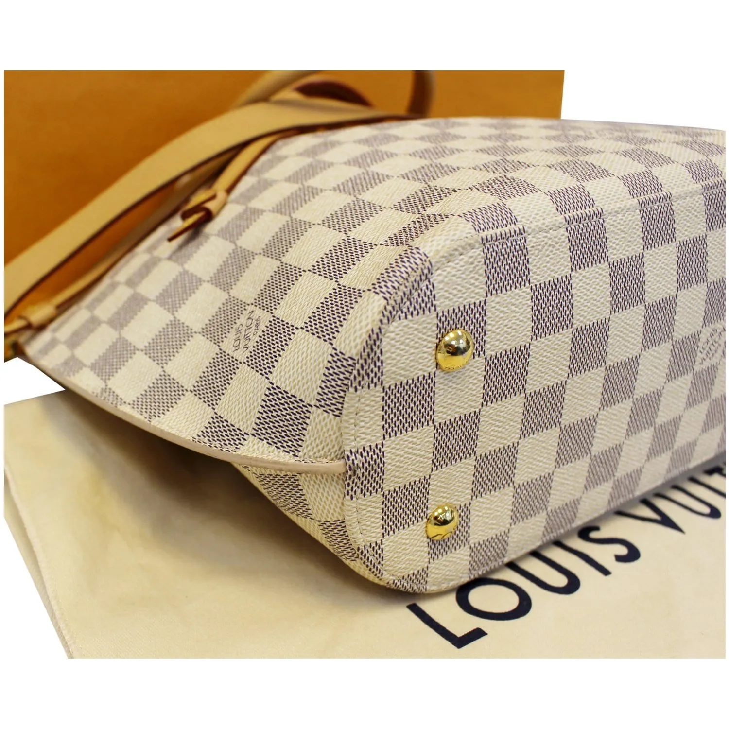 LOUIS VUITTON Girolata Damier Azur Shoulder Bag