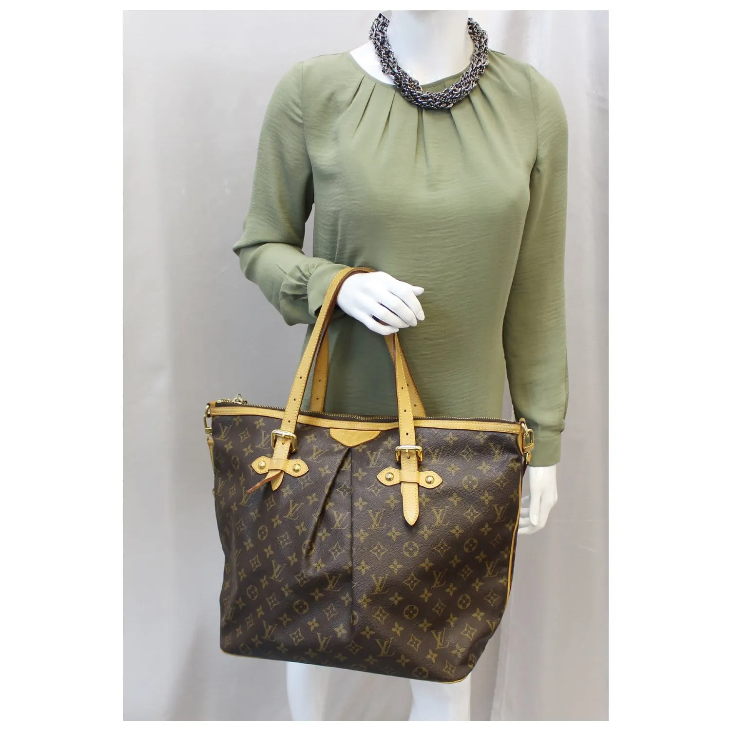 LOUIS VUITTON Palermo GM Monogram Canvas Tote Shoulder Bag