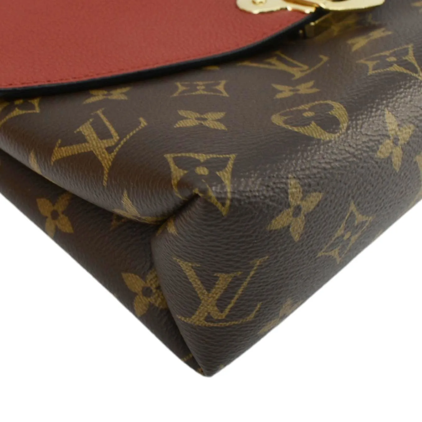LOUIS VUITTON Saint Placide Monogram Canvas Crossbody Bag Brown