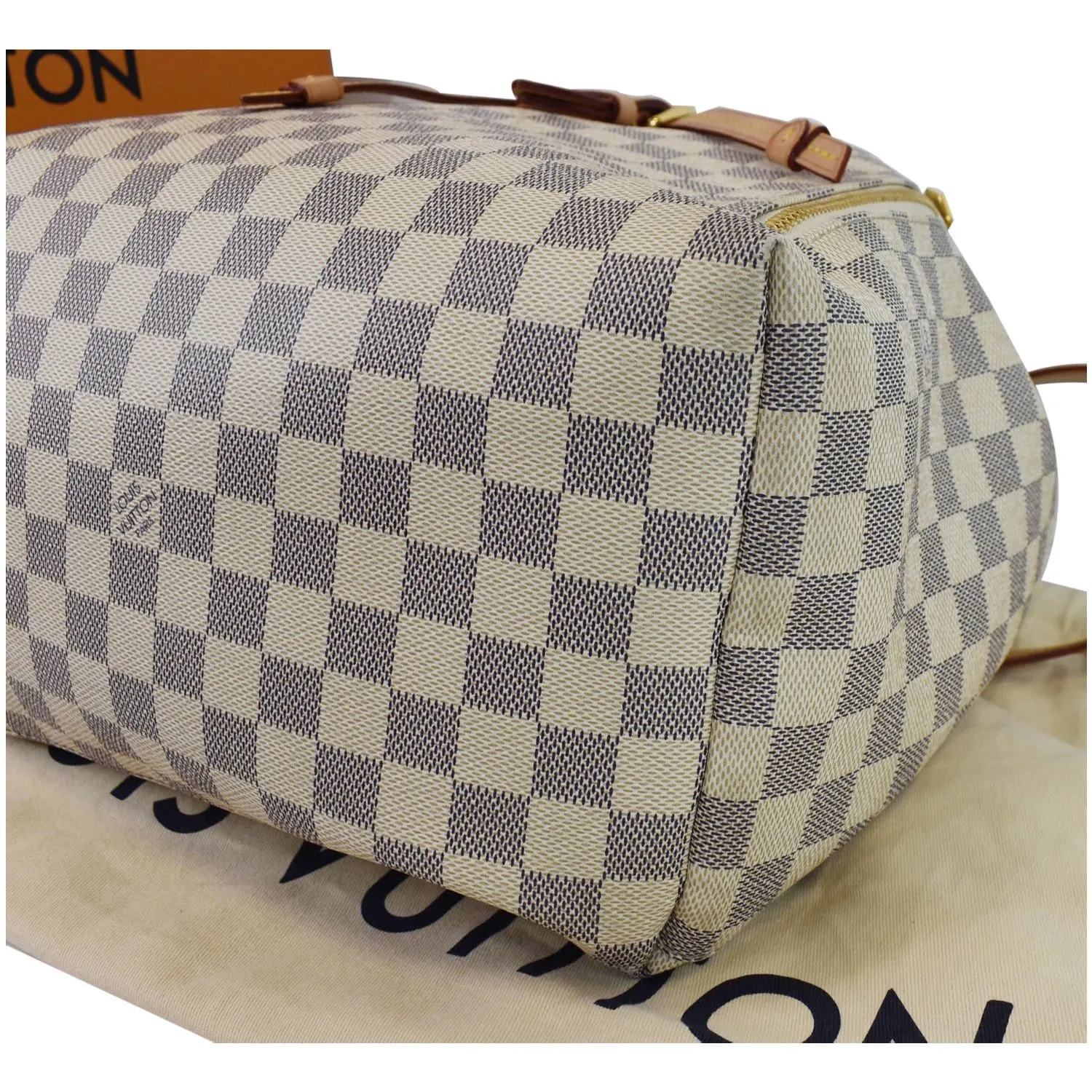 LOUIS VUITTON Sperone Damier Azur Backpack Bag White