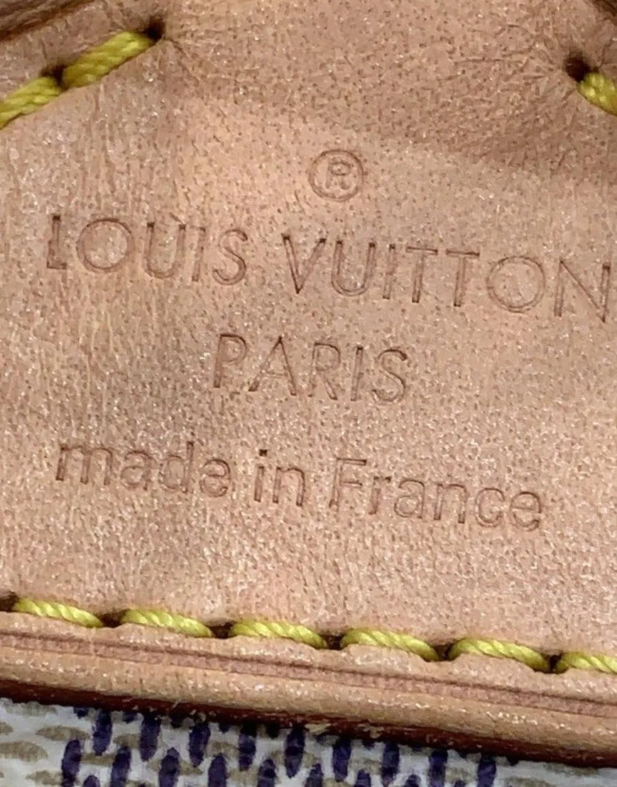 LOUIS VUITTON Sperone Damier Azur Backpack Bag White