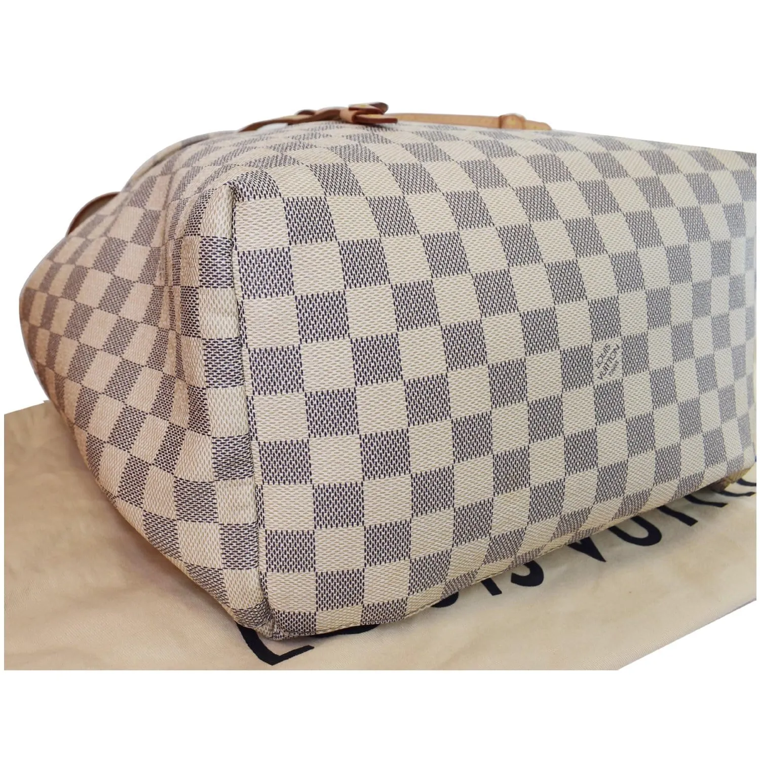 LOUIS VUITTON Sperone Damier Azur Backpack Bag White
