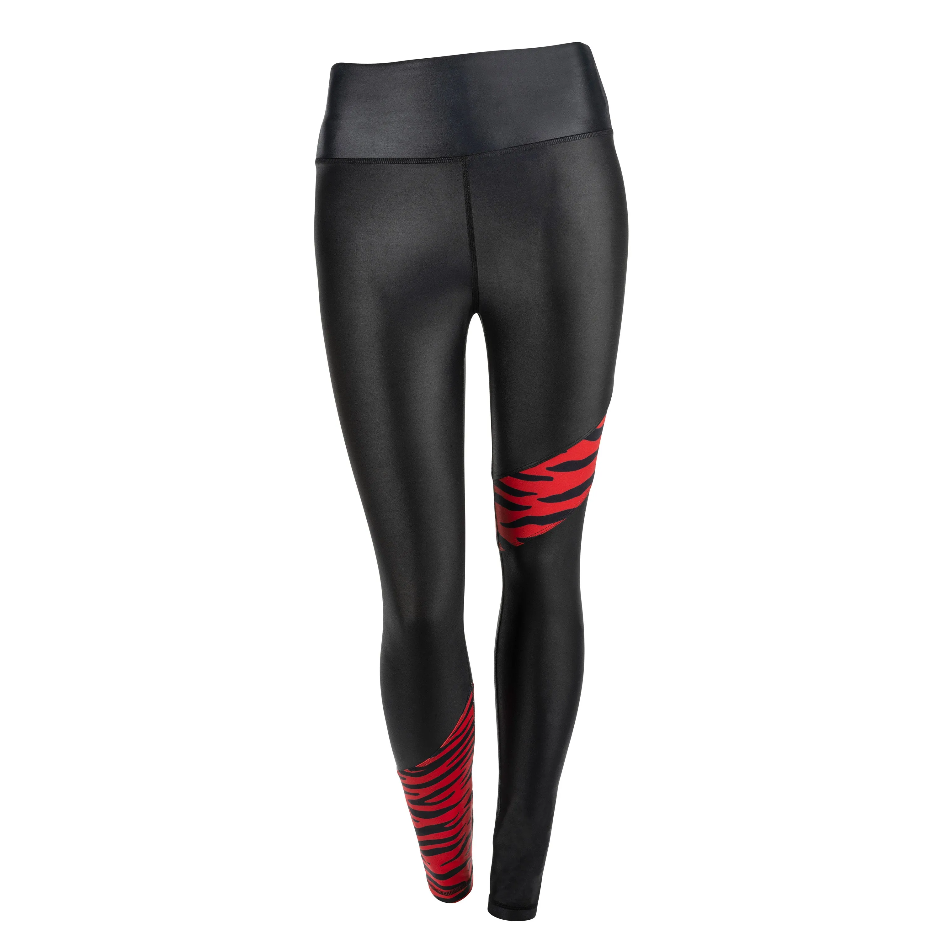 Mid-rise 7/8 Liquid Leggings In Black/Red Zebra