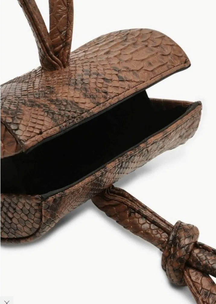 Mini Snakeskin Clutch Bag