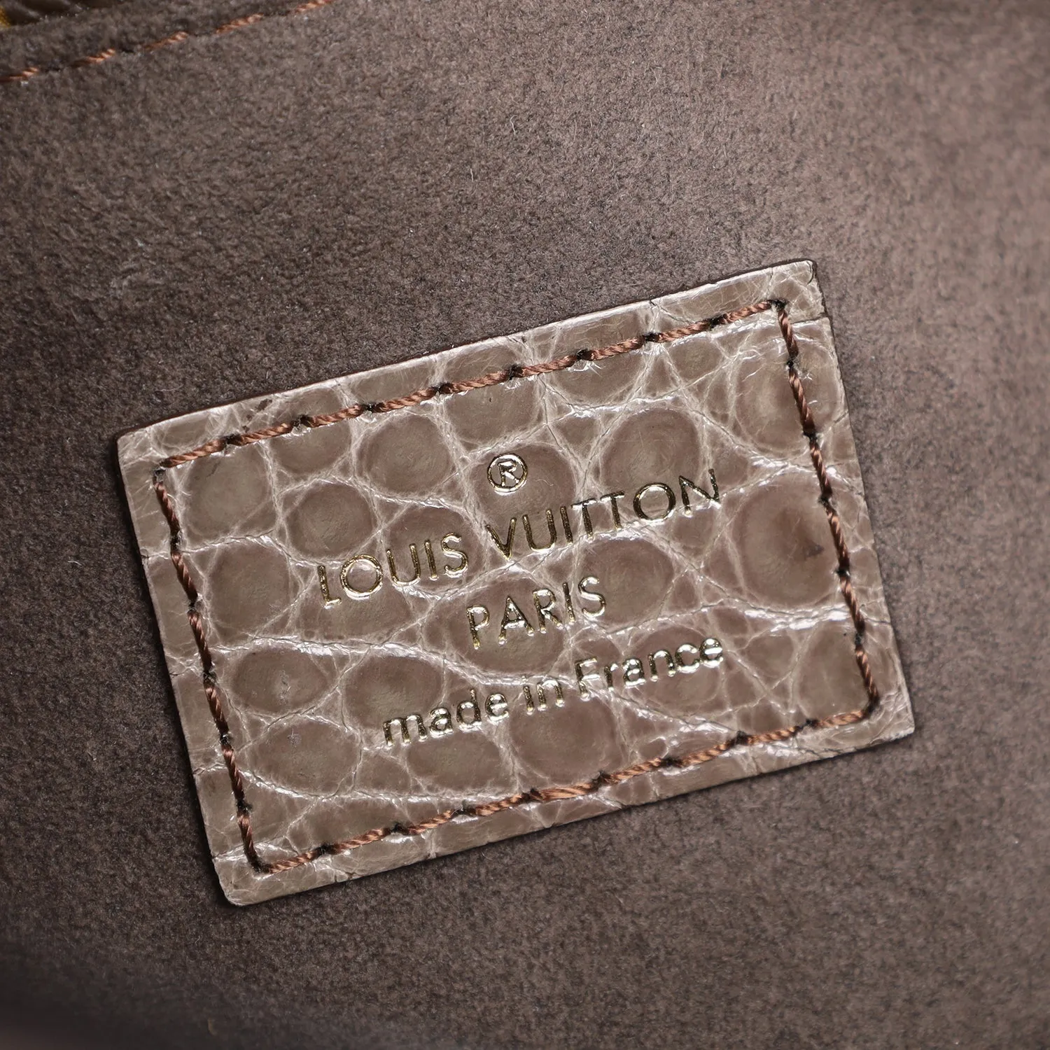 Monogramissime Alligator & Python Shoulder Bag