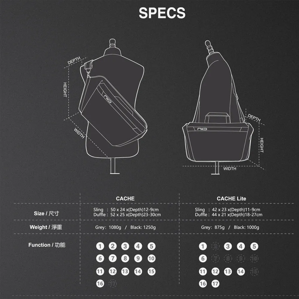 NIID Cache Hybrid Sling Pack